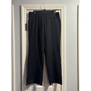 Columbia Omni Shield Pull On Large Black Pants Wide Leg Stretch Outdoor Hiking